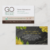 Gehen Sie über natürliche Visitenkarten hinaus Visitenkarte (Vorne/Hinten)