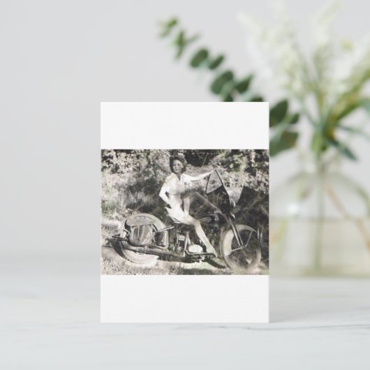 GEHEN SIE ÜBER. POSTKARTE (Stehend Vorderseite)