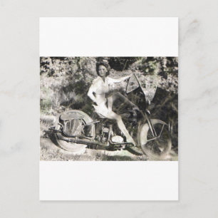 GEHEN SIE ÜBER. POSTKARTE