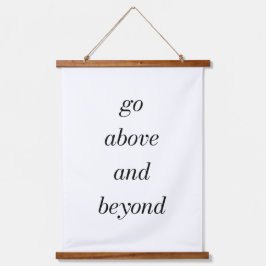 Gehen Sie über und jenseits von Holz überzogenen W Wandteppich Mit Holzrahmen