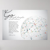 Gehen Sie und machen Sie Grundsätze für alle Natio Poster (Vorne)