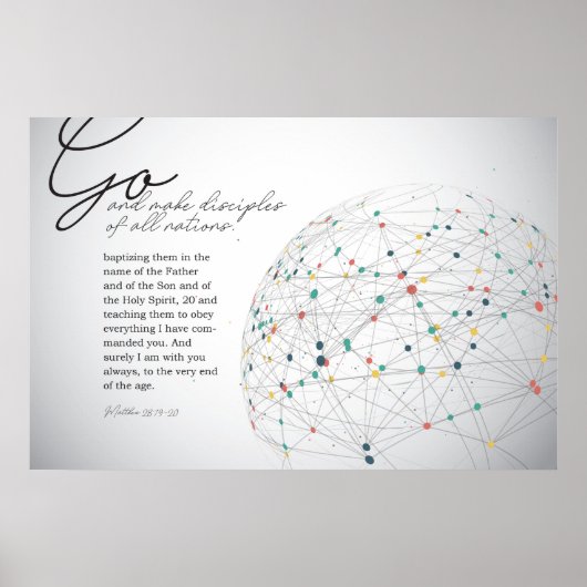 Gehen Sie und machen Sie Grundsätze für alle Natio Poster (Vorne)