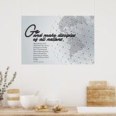 Gehen Sie und machen Sie Jünger für alle Nationen Poster (Küche)