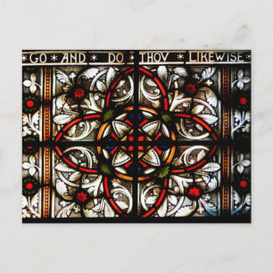 Gehen Sie und tun Sie auch Postkarte