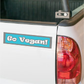 Gehen Sie vegan! Autoaufkleber (Auf Lkw)