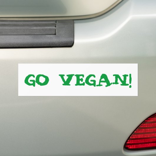GEHEN SIE VEGAN! AUTOAUFKLEBER (Auf Auto)