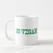 Gehen Sie vegan Kaffeetasse (Links)