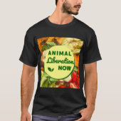 Gehen Sie Vegan oder gehen Sie Zuhause T-Shirt (Vorderseite)