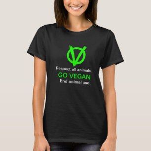 GEHEN SIE VEGAN! Zeigen Sie das vegane T-Shirt