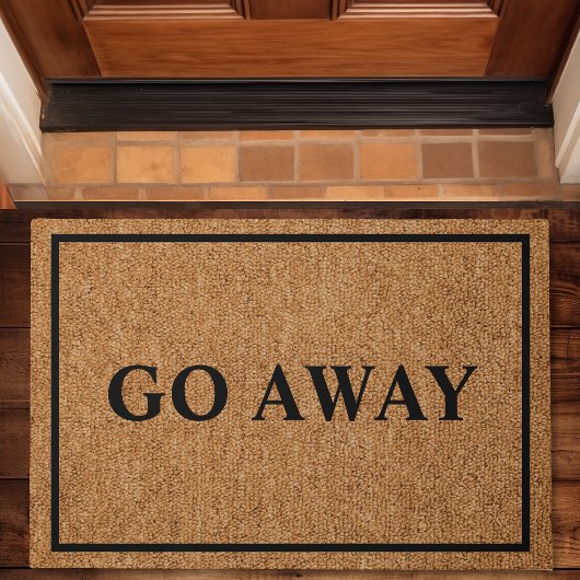 Gehen Sie von Custom Introvert Funny Doormat weg Fußmatte