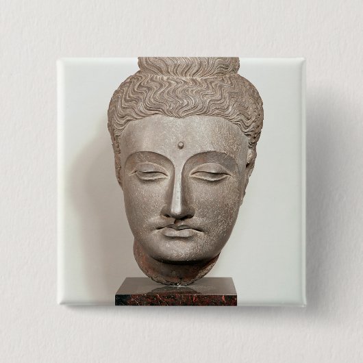 Gehen Sie von einer Statue des Buddhas, von voran Button (Vorderseite)
