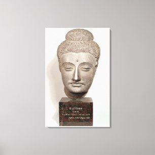 Gehen Sie von einer Statue des Buddhas, von voran Leinwanddruck
