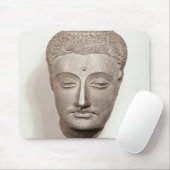 Gehen Sie von einer Statue des Buddhas, von voran Mousepad (Mit Mouse)