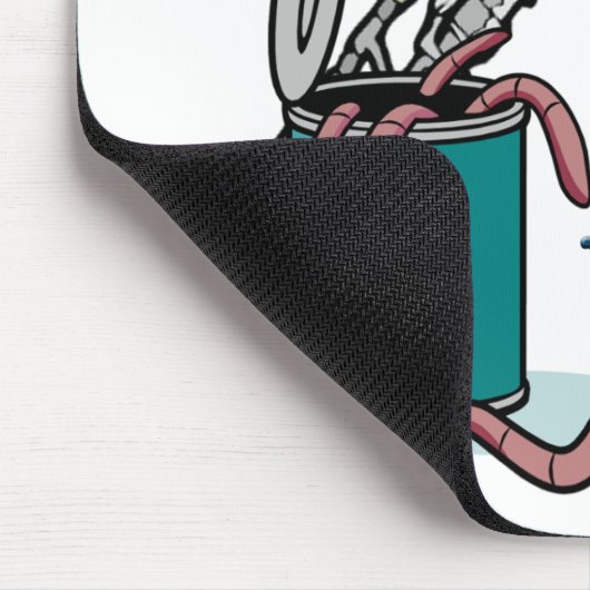 Gehen Sie voran, öffnen Sie eine Dose Würmer Mousepad (Ecke)