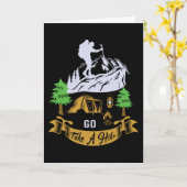 Gehen Sie wandern Karte (Gelbe Blume)