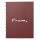 Gehen Sie weg. Mappe Notizblock (Vorderseite)