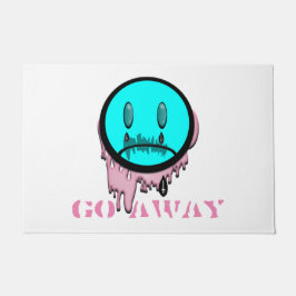 Gehen Sie weg Pastel Goth Cry Emoji Floor Mat Fußmatte