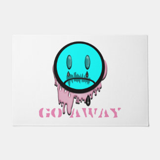Gehen Sie weg Pastel Goth Cry Emoji Floor Mat Fußmatte