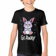 Gehen Sie weg Sassy Gothic Bunny Creepy Niedlich
