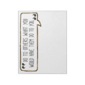 Gehen Sie zu anderen goldenen Regel Notepad Notizblock (Rotiert)