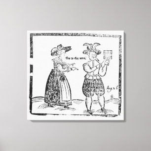 Gehen Sie zu den Kriegen, Illustration von einem Leinwanddruck