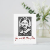 Gehen Sie zu Florence Nightingale Postkarte (Stehend Vorderseite)