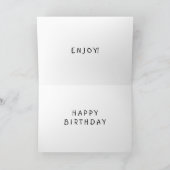 GEHEN SIE ZU GROSSEN HÖCHSTEN, UM GLÜCKLICH GEBURT KARTE (Innenseite)