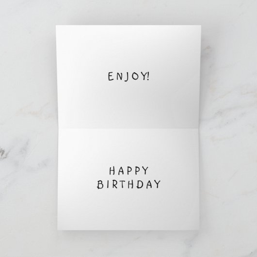 GEHEN SIE ZU GROSSEN HÖCHSTEN, UM GLÜCKLICH GEBURT KARTE (Innenseite)