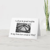 GEHEN SIE ZU GROSSEN HÖCHSTEN, UM GLÜCKLICH GEBURT KARTE (Vorderseite)