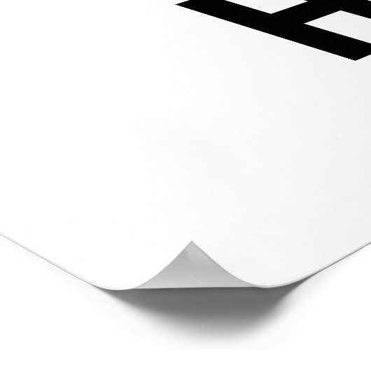 Gehen Sie zu "Hard" oder "Go"-Zuhause Poster (Ecke)