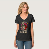 Gehen Sie zu Hell Human Unicorn Grim Sensenmann Ha T-Shirt (Vorderseite Vollansicht)