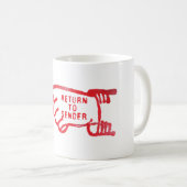 Gehen Sie zum Absender zurück Kaffeetasse (VorderseiteRechts)