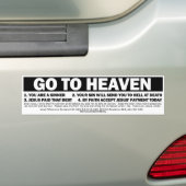 GEHEN SIE ZUM HIMMEL AUTOAUFKLEBER (Auf Auto)