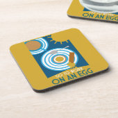 Gehen Sie zur Arbeit an einer Ei-Wall-Kunst Getränkeuntersetzer (Linke Seite)