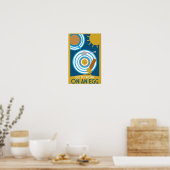 Gehen Sie zur Arbeit an einer Ei-Wall-Kunst Poster (Küche)
