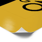 Gehen Sie zur Arbeit an einer Ei-Wall-Kunst Poster (Ecke)