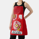 Gehen Sie zur Arbeit an einer Ei-Wall-Kunst Schürze (InSitu)