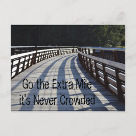 Gehen Sie zur Extra Mile... Trestle Postcard Postkarte
