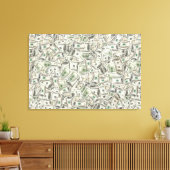Gehen Sie zur Geldbörse Canvas Leinwanddruck (Insitu (Wohnzimmer))