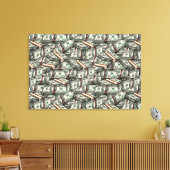 Gehen Sie zur Geldbörse Canvas Leinwanddruck (Insitu (Wohnzimmer))