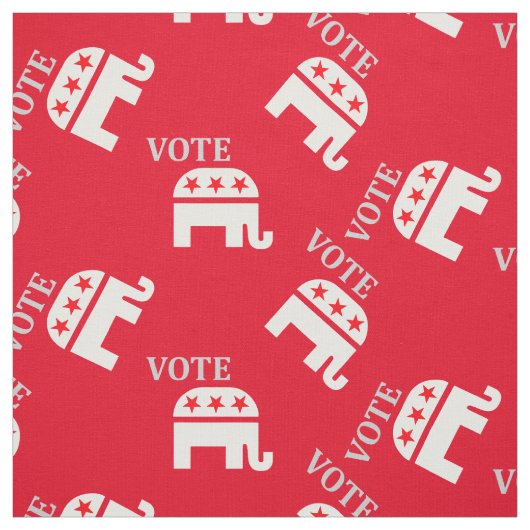Gehen Sie zur Wahl. Republikanisches Party Elephan Stoff (Muster)