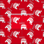 Gehen Sie zur Wahl. Republikanisches Party Elephan Stoff (Kachel)