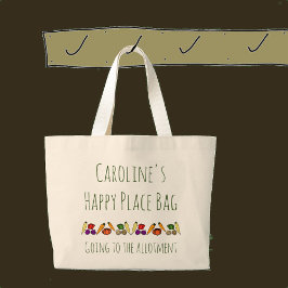 Gehen Sie zur Wohnung. Alles Gute. Personalisiert Jumbo Stoffbeutel