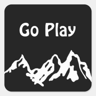 Gehen Spiel Quadratischer Aufkleber
