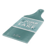 Gehen Sprung im See ausgeglichenen Schneidebrett (Ecke)