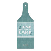 Gehen Sprung im See ausgeglichenen Schneidebrett (Vorderseite)