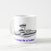 Gehen Sprung in einem See! Kaffeetasse (Vorderseite Links)