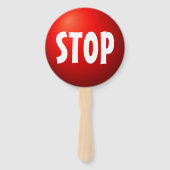 Gehen Stop Spiel Paddel Schild Fächer (Rückseite)