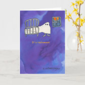 Gehen Stoß in der Nacht! Karte (Gelbe Blume)