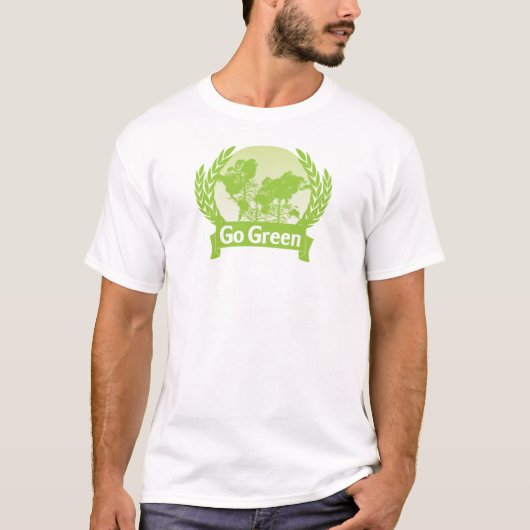 Gehen T - Shirt grüner (Vorderseite)